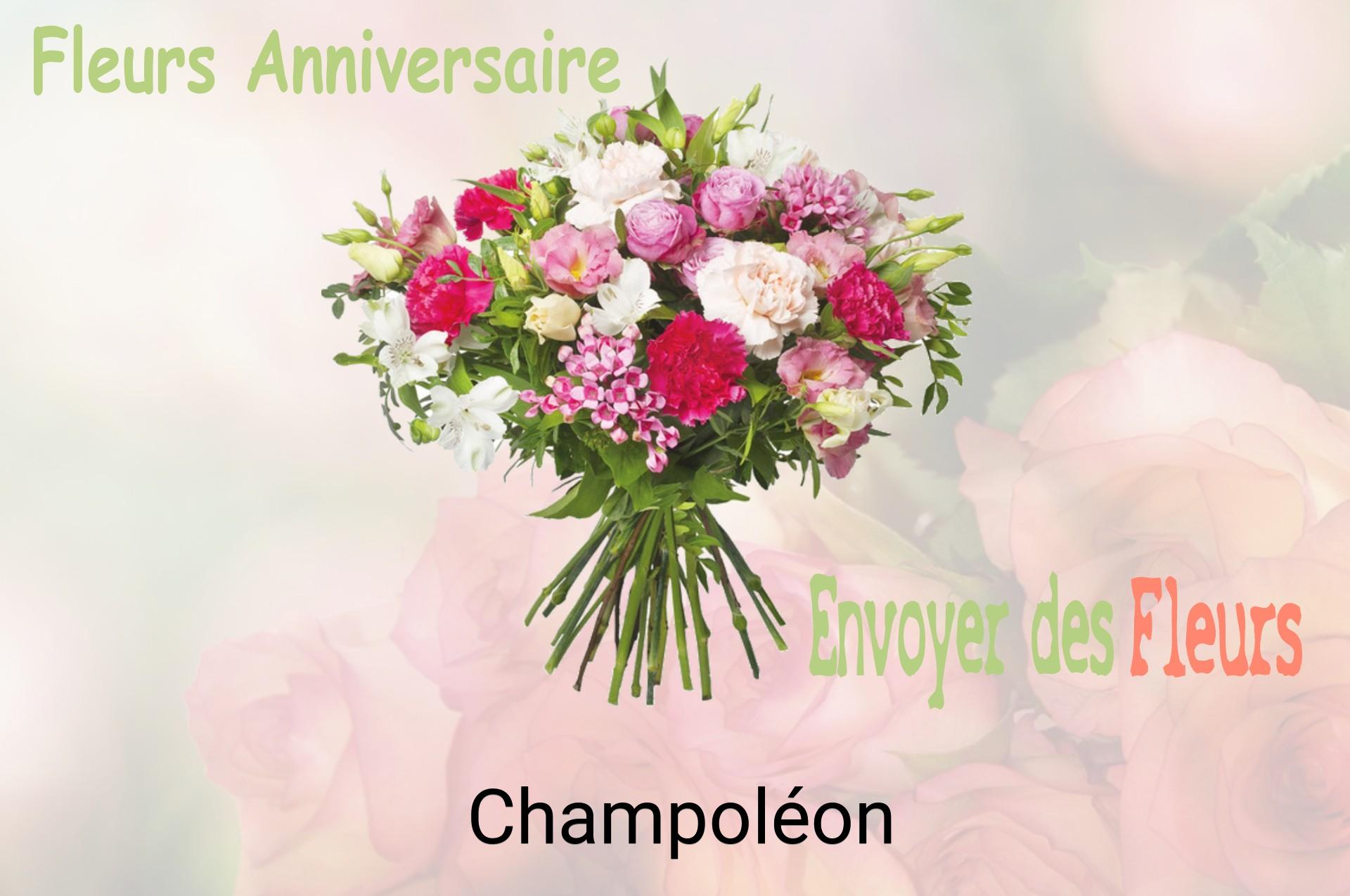 Bouquet de fleurs d’anniversaire livré à Champoléon